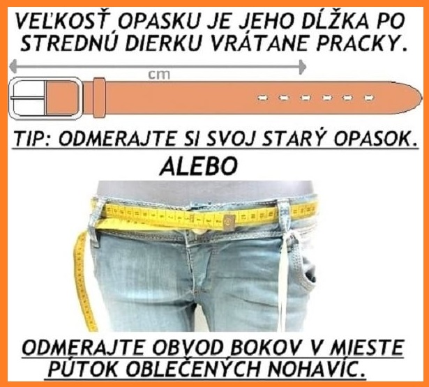 Opasok stredná šírka - 20 rokov záruka