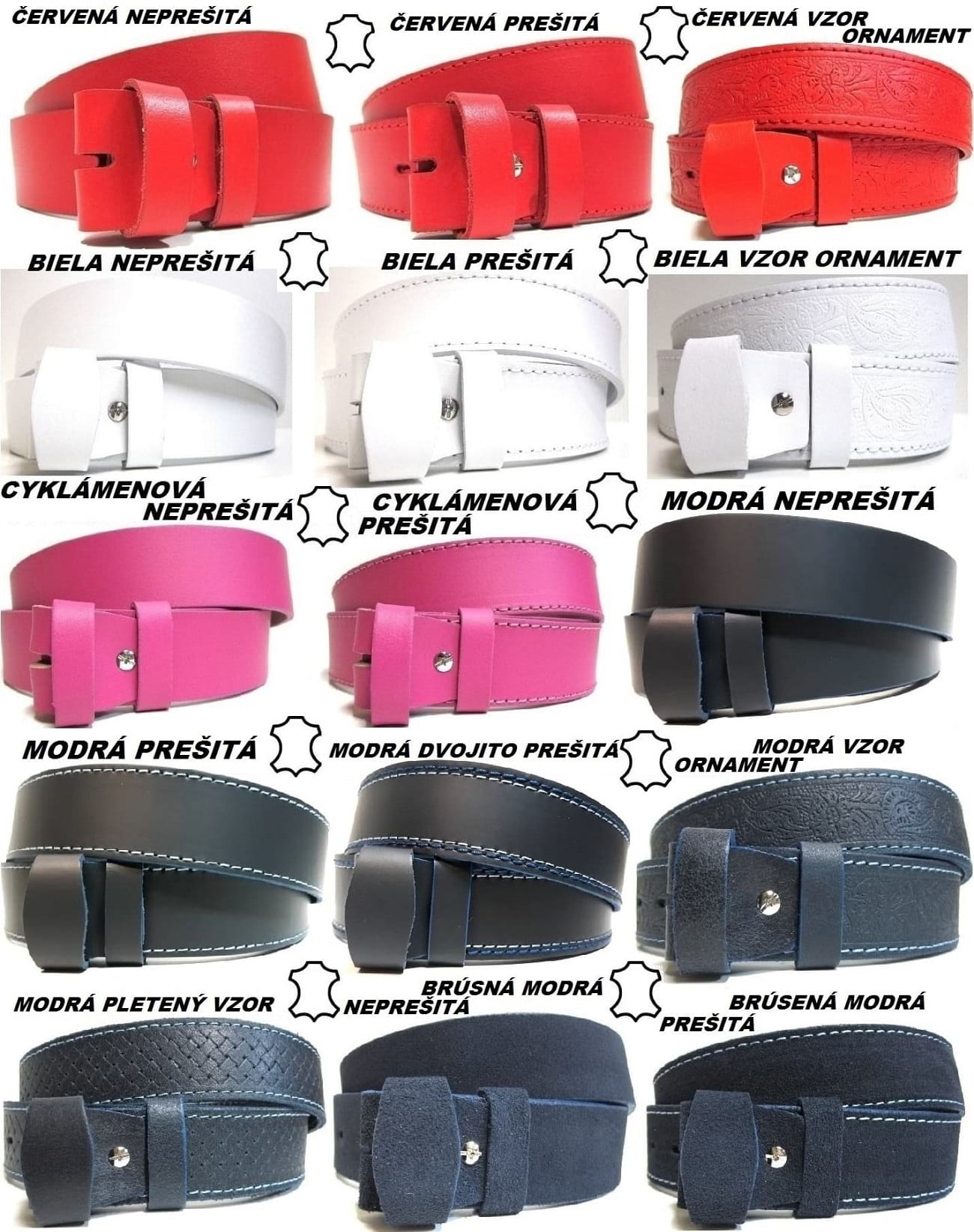 Úzke dámske opasky zlatá pracka