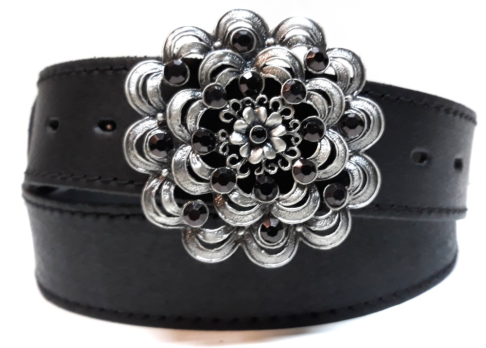 Opasky kožené s veľkou prackou