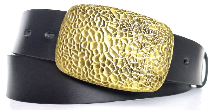 Dámske kožené opasky čierne 