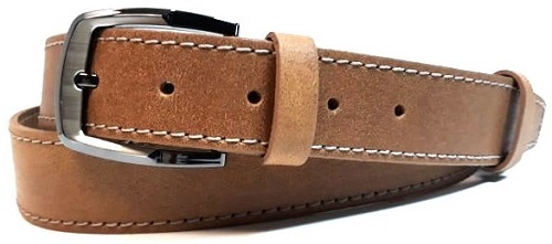 Svetlohnedé kožené opasky