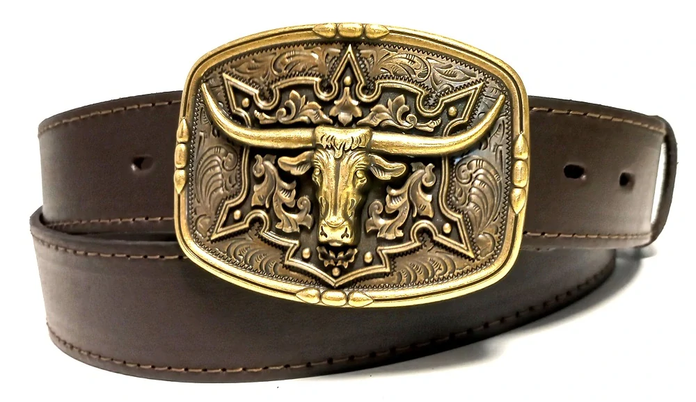 Hnedý cowboy opasok