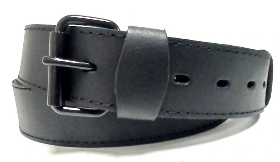 Nadmerný kožený opasok s valčekom - obvod 150-200 cm