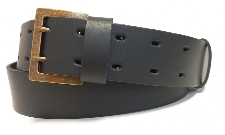 Kožený opasok 4,5 cm dvojstrmeňový