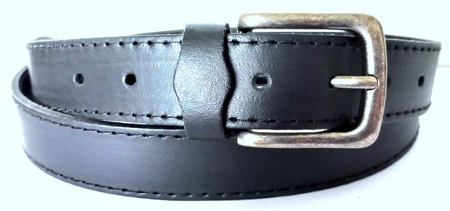 Opasky kožené užšie čierne