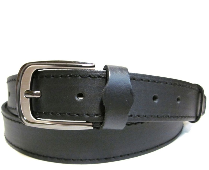 Kožené opasky čierne elegantné