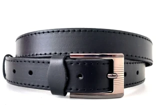 Kožené opasky čierne elegantné