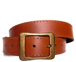 Kožené opasky elegantné svetlohnedé