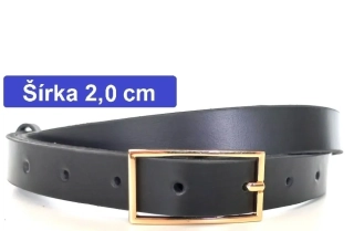 Úzke kožené opasky zlatá alebo strieborná pracka